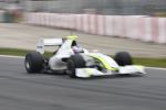 Barcelona 11 maart 2009
Test dag voor de formule 1 teams op het circuit van Barcelona. Jenson Button in een Ross Brawn GP
Peter Smulders bv