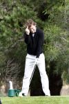 Vale do Lobo 24 februari 2008
Linda de Mol golfend met haar nieuwe vriend Jeroen Rietbergen op vale do lobo  waar Linda een huis heeft. middelvinger
Peter Smulders bv