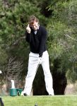 Vale do Lobo 24 februari 2008
Linda de Mol golfend met haar nieuwe vriend Jeroen Rietbergen op vale do lobo  waar Linda een huis heeft. middelvinger
Peter Smulders bv