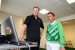 Eindhoven, 2 Mei 2008 
Contract ondertekening en Golfinstructie door Bart v d Wind en Aad v Osmet Golfpro Joost Luiten 
Foto Peter Smulders BV te Eindhoven