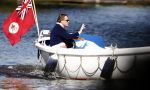 Nederhorst den Berg 21 mei 2009
Jort kelder met zijn nieuwe vriendin aan het varen in zijn boot op de vecht.
Peter Smulders bv