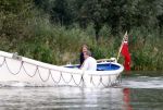 Weesp 31 augustus 2008
Jort Kelder met een vriend aan het varen met zijn boot op de Vecht.