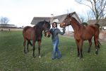 Aardenburg, 25 Maart 2009
Joyce Ultee met haar paarden
100 Euro aktie.
Foto Peter Smulders BV