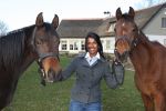 Aardenburg, 25 Maart 2009
Joyce Ultee met haar paarden
100 Euro aktie.
Foto Peter Smulders BV