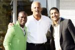 Amsterdam 14 oktober 2007
Stedman Graham ( ex Ophrah Winfrey op bezoek in Nederland. Hij ging varen met boot door de amsterdamse grachten en Golfen. Stedman met Jurgen Raymann en Clarence Seedorf