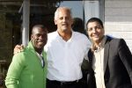 Amsterdam 14 oktober 2007
Stedman Graham ( ex Ophrah Winfrey op bezoek in Nederland. Hij ging varen met boot door de amsterdamse grachten en Golfen. Stedman met Jurgen Raymann en Clarence Seedorf