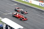 Spa 7 september 2008
Formule 1 Grand Prix van Spa Francochamps. Filippe Massa Kimi Raikkonen Lewis Hamilton  Heiki Kovalinen Fernando Alonso
Peter Smulders bv