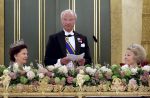 Den Haag 21 april 2009
Staatsbezoek van Koning Carl Gustav en koningin Silvia aan Nederland. Prinses Maxima Koningin Beatrix Prins Willem Alexander Pieter v Vollenhoven en prinses Margriet.
Peter Smulders bv