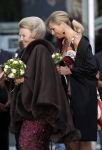 Amsterdam 11 september 2007
Koningin Beatrix en prinses Maxima bij voorstelling voor 75e verjaardag van Hans v Maanen in het muziektheater.
