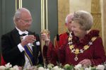 Den Haag 21 april 2009
Staatsbezoek van Koning Carl Gustav en koningin Silvia aan Nederland. Prinses Maxima Koningin Beatrix Prins Willem Alexander Pieter v Vollenhoven en prinses Margriet.
Peter Smulders bv