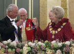 Den Haag 21 april 2009
Staatsbezoek van Koning Carl Gustav en koningin Silvia aan Nederland. Prinses Maxima Koningin Beatrix Prins Willem Alexander Pieter v Vollenhoven en prinses Margriet.
Peter Smulders bv