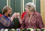 Den Haag 25 mei 2009
Staatsbanket met Koningin Beatrix Prinses Margriet en prinses Maxima vanwege bezoek Chili.
Peter Smulders bv
