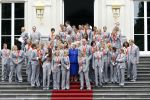 Den Haag 27 augustus 2008
De Olympische medaille winnaars van Peking op het bordes bij Koningin Beatrix. Aanwezig oa Anky v Grunsven Maarten v d Weijden Inge Dekker Marianne Vos Naomi v As Fatima de Moreiro Melo, anky v Grunsven Deborah Gravenstijn...
Peter Smulders bv