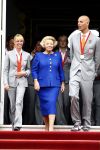 Den Haag 27 augustus 2008
De Olympische medaille winnaars van Peking op het bordes bij Koningin Beatrix. Aanwezig oa Anky v Grunsven Maarten v d Weijden Inge Dekker Marianne Vos Naomi v As Fatima de Moreiro Melo, anky v Grunsven Deborah Gravenstijn...
Peter Smulders bv