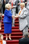 Den Haag 27 augustus 2008
De Olympische medaille winnaars van Peking op het bordes bij Koningin Beatrix. Aanwezig oa Anky v Grunsven Maarten v d Weijden Inge Dekker Marianne Vos Naomi v As Fatima de Moreiro Melo, anky v Grunsven Deborah Gravenstijn...Erica Terpstra
Peter Smulders bv