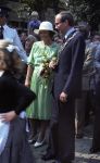 Eersel, 30 April 1977
Prins Beatrix samen met Prins Claus v Amsberg op bezoek bij de gemeente Eersel. Verder op de foto burgemeester Hans v Agt