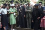 Eersel, 30 April 1977
Prins Beatrix samen met Prins Claus v Amsberg op bezoek bij de gemeente Eersel. Verder op de foto burgemeester Hans v Agt
