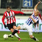 Seizoen 2008-2009 Heerenveen 29-11-2008 
sc Heerenveen - PSV uitslag 2-2. 
Danko Lazovic en Kristian Bak Nielsen.
Foto Peter Smulders BV