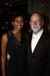 Amsterdam 7 maart 2009
Modeshow Mart Visser in het Hilton. Laetitia Griffith met man
Peter Smulders bv