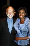 Amsterdam 13 september 2008
Modeshow Mart Visser in het Hilton hotel.
Laetitia Griffith met man