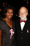 Amsterdam 29 september 2008
Pink Ribbon gala in het concert gebouw. Laetitia Griffith met man
Peter Smulders bv
