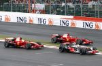 Spa 7 september 2008
Formule 1 Grand Prix van Spa Francochamps. Filippe Massa Kimi Raikkonen Lewis Hamilton  Heiki Kovalinen Fernando Alonso
Peter Smulders bv