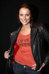 Amsterdam 23 januari 2008
Lieke v Lexmond met t shirt i love my boyfriend bij modeshow Blue Blood tijdens Amsterdam fashion week.