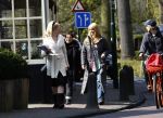 Laren 14 april 2008
Opnames Gooische vrouwen  met Linda de Mol Susan Visser Tjitske Reidinga en Alex Klaasen. Ze rijden in Gooische vrouwen met Linda de Mol haar porsche cabrio.