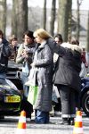 Laren 14 april 2008
Opnames Gooische vrouwen  met Linda de Mol Susan Visser Tjitske Reidinga en Alex Klaasen. Ze rijden in Gooische vrouwen met Linda de Mol haar porsche cabrio.