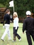Vale do Lobo 24 februari 2008
Linda de Mol golfend met haar nieuwe vriend Jeroen Rietbergen op vale do lobo  waar Linda een huis heeft.
Peter Smulders bv