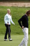 Vale do Lobo 24 februari 2008
Linda de Mol golfend met haar nieuwe vriend Jeroen Rietbergen op vale do lobo  waar Linda een huis heeft.
Peter Smulders bv