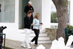 Vale do Lobo 24 februari 2008
Linda de Mol golfend met haar nieuwe vriend Jeroen Rietbergen op vale do lobo  waar Linda een huis heeft.