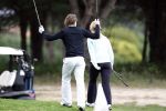 Vale do Lobo 24 februari 2008
Linda de Mol golfend met haar nieuwe vriend Jeroen Rietbergen op vale do lobo  waar Linda een huis heeft.