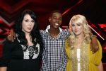 Hilversum 4 mei 2009
De 3 finalisten van x factor Lisa Rachel en Jamal met hun coaches Stacey Rookhuizen en Angela Groothuizen. lisa met tatoo's
Peter Smulders bv