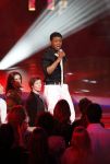 Hilversum 10 april 2009
Opnames X factor in studio 22. Martijn Krabbe Wendy v Dijk Luigiano en Irma tijdens sing off
Peter Smulders bv