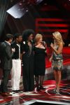 Hilversum 10 april 2009
Opnames X factor in studio 22. Martijn Krabbe Wendy v Dijk Luigiano en Irma tijdens sing off
Peter Smulders bv