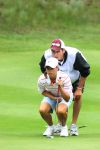 Valkenswaard, 7 Juni 2008
ABN AMRO Ladies Open 2008 op de Eindhovensche Golf
Maaike Naafs met haar vriend en caddy Martijn Vermei