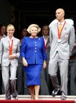 Den Haag 27 augustus 2008
De Olympische medaille winnaars van Peking op het bordes bij Koningin Beatrix. Aanwezig oa Anky v Grunsven Maarten v d Weijden Inge Dekker Marianne Vos Naomi v As Fatima de Moreiro Melo, anky v Grunsven Deborah Gravenstijn...
Peter Smulders bv