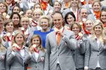 Den Haag 27 augustus 2008
De Olympische medaille winnaars van Peking op het bordes bij Koningin Beatrix. Aanwezig oa Anky v Grunsven Maarten v d Weijden Inge Dekker Marianne Vos Naomi v As Fatima de Moreiro Melo, anky v Grunsven Deborah Gravenstijn...
Peter Smulders bv