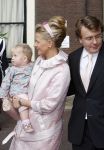 Den Haag 20 oktober 2007
Mabel Wisse Smit Prins Friso en hun dochters Luana en Zaria bij de doop van prinses Ariane.