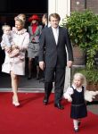 Den Haag 20 oktober 2007
Mabel Wisse Smit Prins Friso en hun dochters Luana en Zaria bij de doop van prinses Ariane.