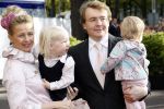 Den Haag 20 oktober 2007
Mabel Wisse Smit Prins Friso en hun dochters Luana en Zaria bij de doop van prinses Ariane.