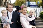 Den Haag 20 oktober 2007
Mabel Wisse Smit Prins Friso en hun dochters Luana en Zaria bij de doop van prinses Ariane.