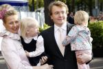 Den Haag 20 oktober 2007
Mabel Wisse Smit Prins Friso en hun dochters Luana en Zaria bij de doop van prinses Ariane.