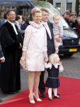 Den Haag 20 oktober 2007
Mabel Wisse Smit Prins Friso en hun dochters Luana en Zaria bij de doop van prinses Ariane.