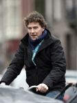 Amsterdam 17 januari 2008
Marc Klein Essink op de fiets in Amsterdam.