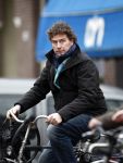 Amsterdam 17 januari 2008
Marc Klein Essink op de fiets in Amsterdam.