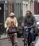 Amsterdam 20 februari 2008
Annette Malherbe samen met Marc Marie Huybregts op de fiets in het vondelpark en de pc hooftstraat.
Peter Smulders bv