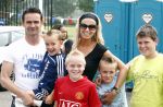 Amsterdam 7 juni 2008
Marc Overmars en zijn vrouw Chantal v Woensel met hun kinderen en zoons van broer bij dag voor ADHD op de toekomst bij Ajax.