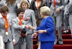 Den Haag 27 augustus 2008
De Olympische medaille winnaars van Peking op het bordes bij Koningin Beatrix. Aanwezig oa Anky v Grunsven Maarten v d Weijden Inge Dekker Marianne Vos Naomi v As Fatima de Moreiro Melo, anky v Grunsven Deborah Gravenstijn...
Peter Smulders bv